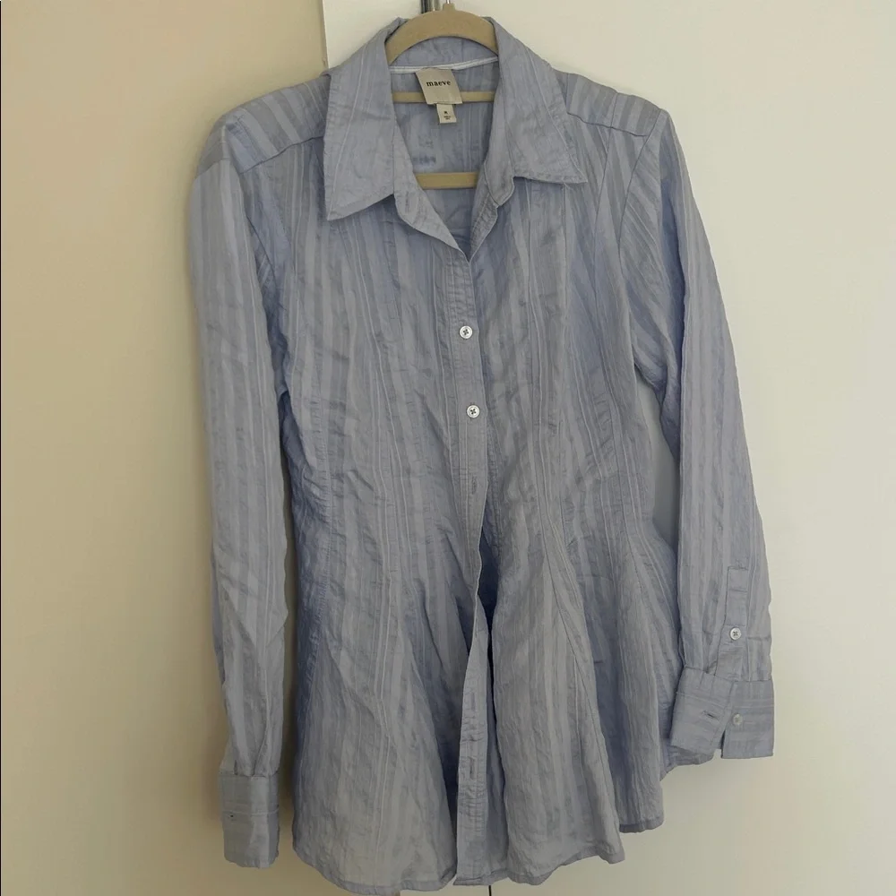 Anthropologie’s Maeve Waisted Button down Tunic - Picture 6 of 6